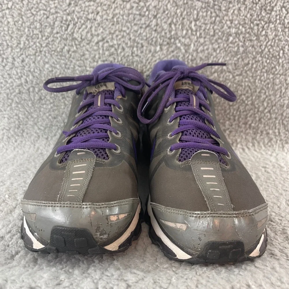 Nike Air Max+ 2009 Mens 12 Running Athletic Cushion Grey Purple Shoes 354744-017